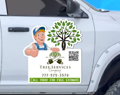 Custom Car Magnet Sign Personalized Business Logo for Cars Trucks Vans