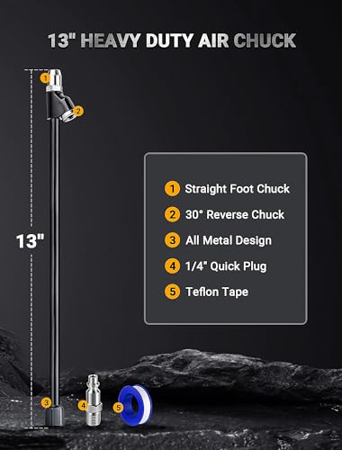 13'' Dual Head Air Chuck Set