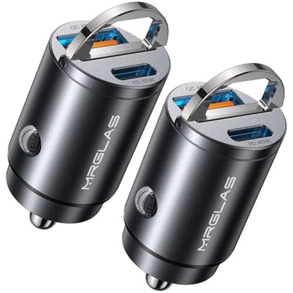 2 Pack 90W USB C Car Charger Fast Charging Type C Cigarette Lighter Adapter (2 Count)