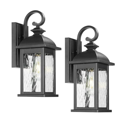 2 Packs Outdoor Waterproof Wall Lights Fixture (2 Count)