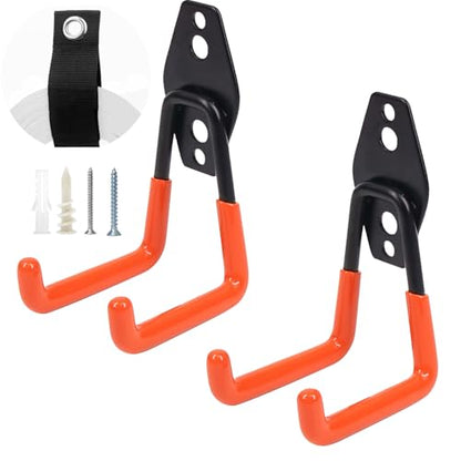 Heavy Duty Garage Storage Hooks 2 Pack Garage Tool Organizer Wall Mount (2 Count)