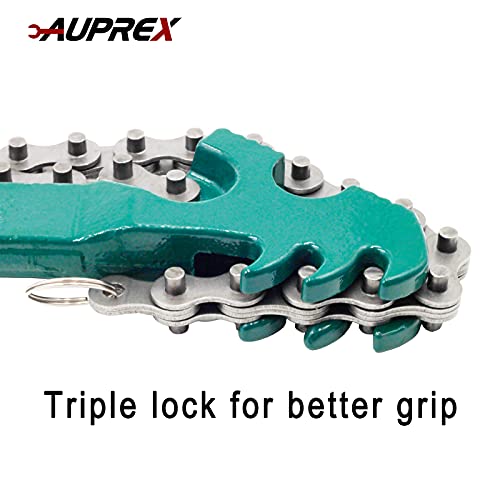 16 Inch Sturdy Adjustable Heavy Duty Ratcheting Chain Oil Filter Wrench Reversible Chain Style Pipe Fitter Wrench With Multi
