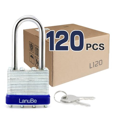 Laminated Keyed Alike Padlock 120 Pack 1.6