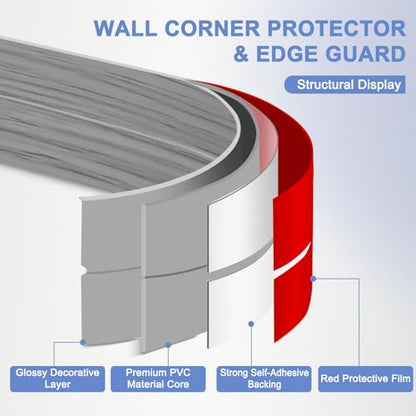 Wall Corner Protector Moulding Trim Peel and Stick