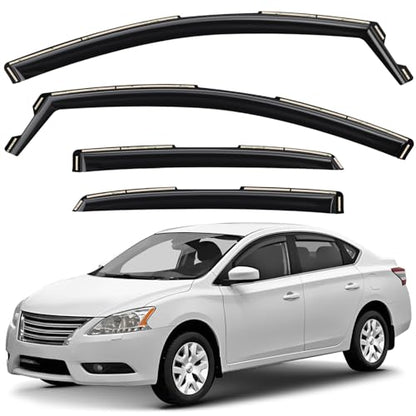 Window Deflectors Smoke Tinted in (4 Count)
