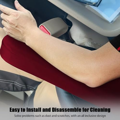 2PC Car Front Seat Armrest Covers