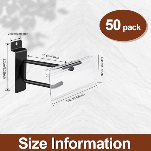 Heavy Duty 4" Slatwall Panel Double (50 Count)