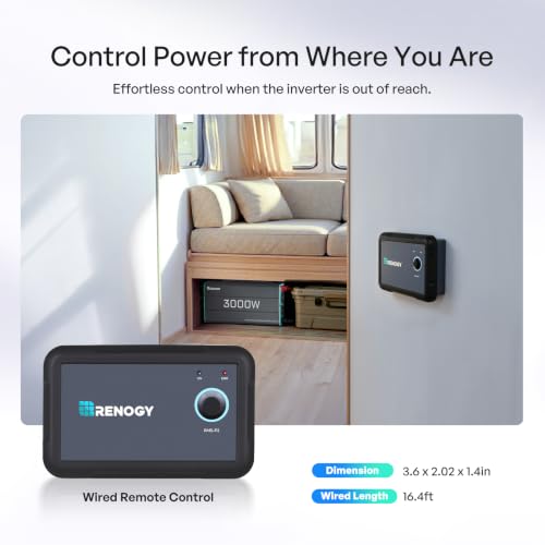 Inverter P2 3000W Pure Sine Wave Inverter 12V DC to 120V AC Converter for Home