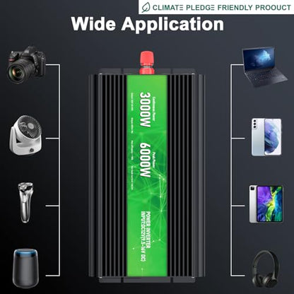 3000W Power Inverter 12V DC to 110V
