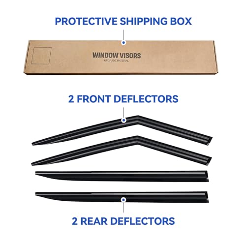 Window Visors Rain Guards for 2024 2025 2026 Hyundai Santa Fe