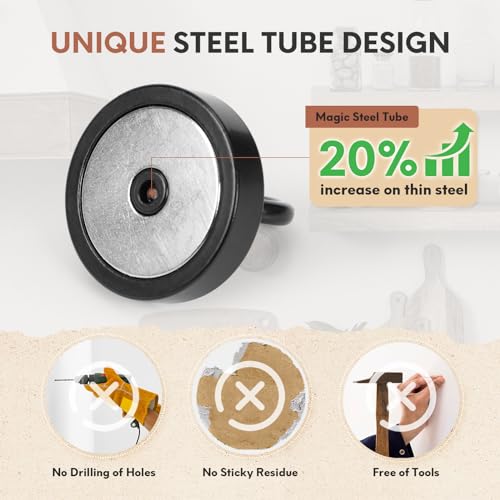 Magnetic Hooks Steel Tube Design for Cruise (10 Count)