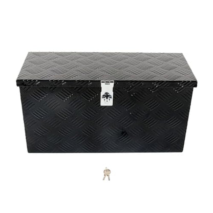 24 Inch Aluminum Tool Box 5 Bar Tread ToolBox for Truck Bed Car Outdoor