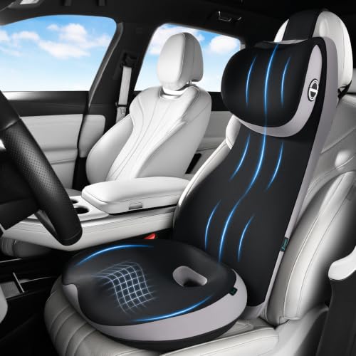 Memory Foam Car Seat Cushion with 2
