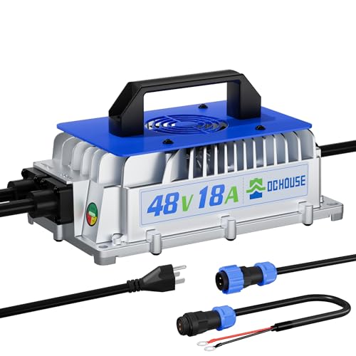 48V 18A Lithium Charger ≥93% Efficiency for Golf Cart Batteries