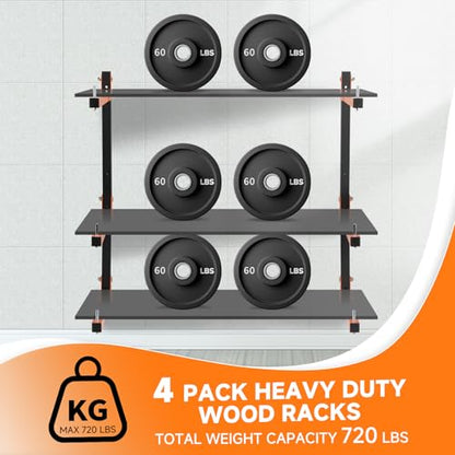 4 Pack Lumber Rack Wall Mount (4 Count)