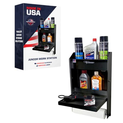 458BK Jr Work Station Storage Cabinet Shelf Rack Holder Caddy