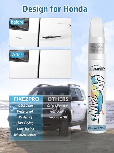 NH 883P Platinum White Pearl Car Touch Up Paint for Honda