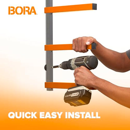 Wood Rack 4 Level Heavy Duty Lumber Storage Rack Wall Mount PBR
