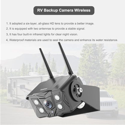 Wireless Backup Camera with 7" Monitor