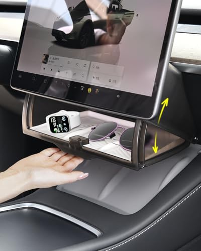 Hidden Under Screen Storage for Tesla Model Y Model 3 Accessories 2020