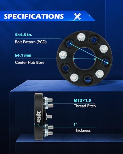 OMT 5x4.5 Wheel Spacers with 64.1mm Center Hub Bore