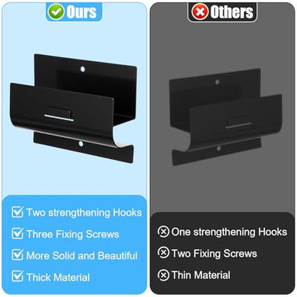 Heavy Duty Ladder Hooks for Garage Wall 4 Pack Black Ladder Hanger Garage Wall Hooks for Ladder (4 Count)