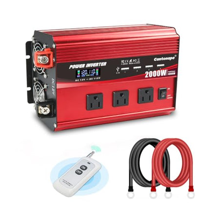 2000W Power Inverter 12V to 110V