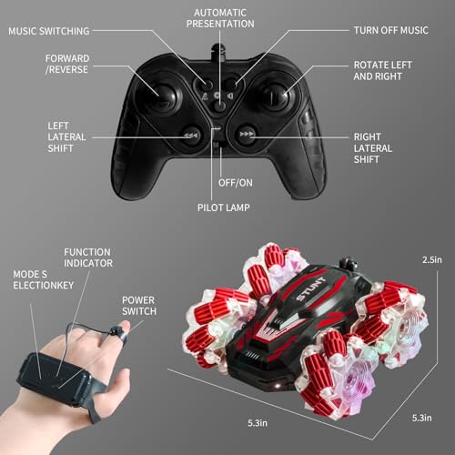 Gesture Sensing RC Stunt Car