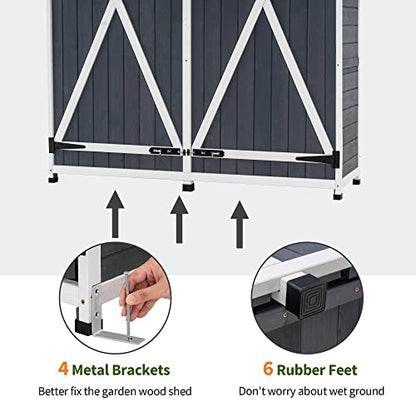 Outdoor Storage Cabinet with Shelves