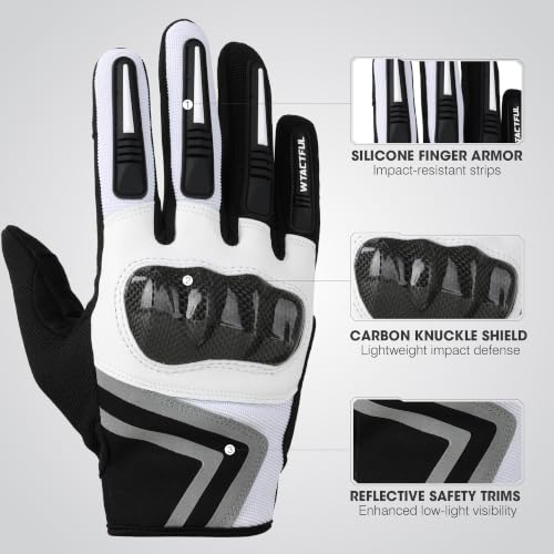 Lightweight Motorcycle Gloves for Men Touchscreen Summer