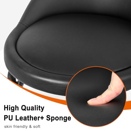 Rolling Stool with Backrest Low Height Rolling Stools