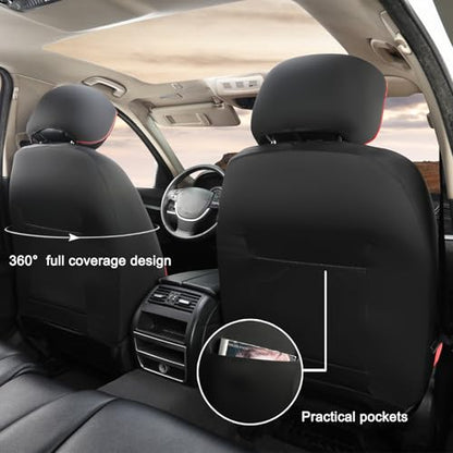 Custom Fit Front Toyota Car Seat Cover for Rav4 Camry Highlander Corolla Prius (2 Count)