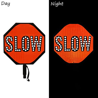 LED STOP SLOW Paddle