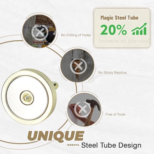 Magnetic Hooks Steel Tube Design for Cruise (10 Count)