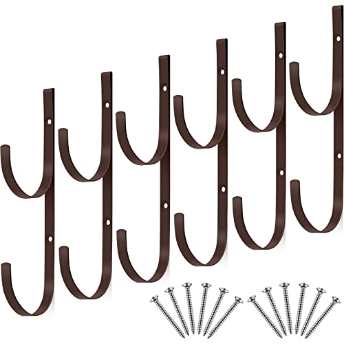 6 Pieces Pool Pole Hook Hanger Swimming Brackets Pool Hook (6 Count)