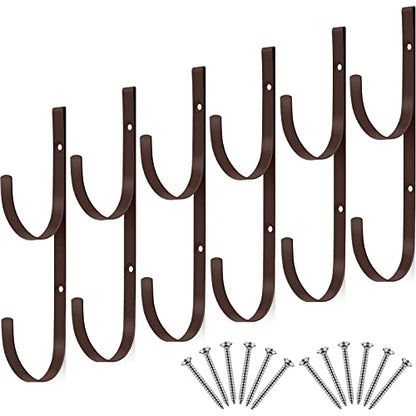 6 Pieces Pool Pole Hook Hanger Swimming Brackets Pool Hook (6 Count)