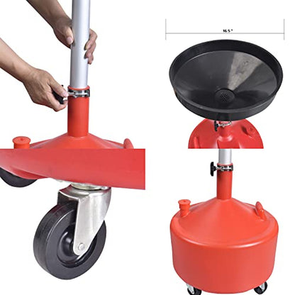8 Gallon Portable Upright Oil Drain
