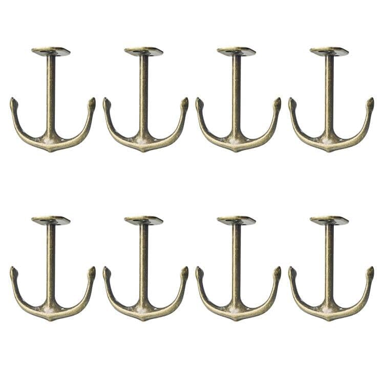 Anchor Two Prong Ceiling Hook for Closet Top Bathroom Kitchen Cabinet Garage Pack of 8 (8 Count)