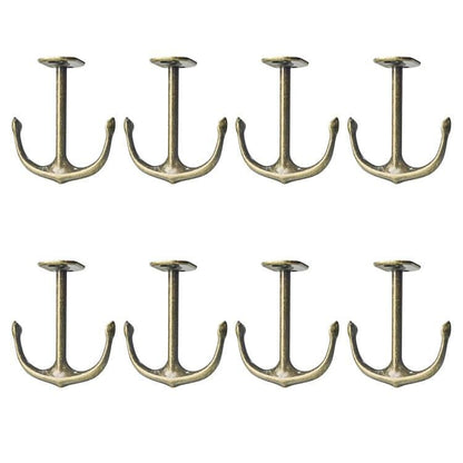Anchor Two Prong Ceiling Hook for Closet Top Bathroom Kitchen Cabinet Garage Pack of 8 (8 Count)