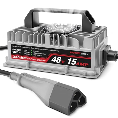48 Volt Golf Cart Battery Charger 15 AMP for EZGO TXT