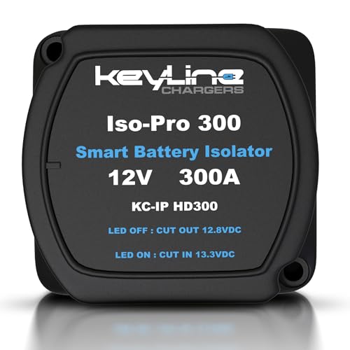 Dual Battery Isolator Heavy Duty 300 AMP 1000 AMP Peak Voltage Sensitive Relay VSR for 12 Volt Systems