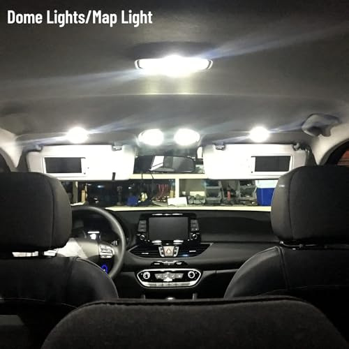 8 Piece CooL White LED Interior Lights Kit for Toyota RAV4 2016 2017 2018 2019 2020 2021 Super Bright 6000K Interior LED Lights Bulbs Package + Install Tool (8 Count)