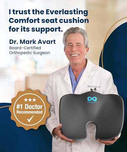 Doctor Recommended Memory Foam Seat Cushion for Office Chairs & Car