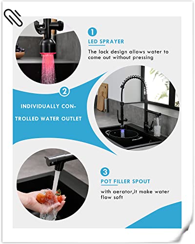 Commercial Oil Rubbed Bronze Kitchen Faucet Pull Down Sprayer