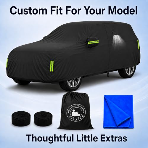 10 Layer Car Cover Waterproof All Weather Custom Fit for Kia Seltos