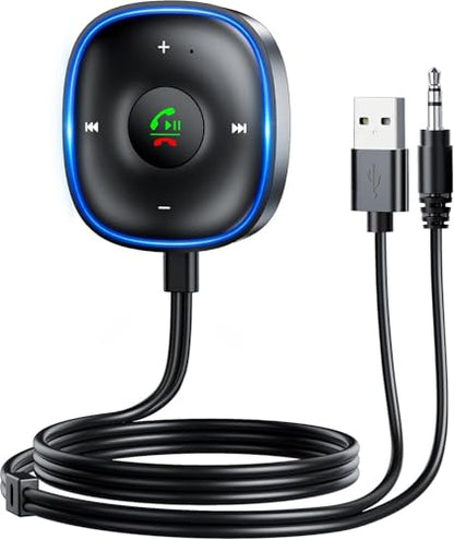Bluetooth 5.3 Aux Car Adapter