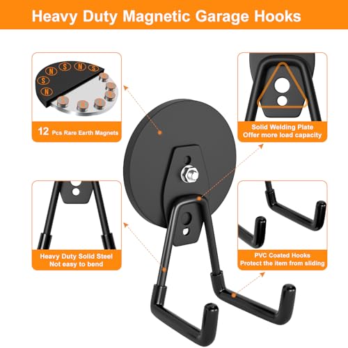Strong Magnetic Hooks Heavy Duty (2 Count)