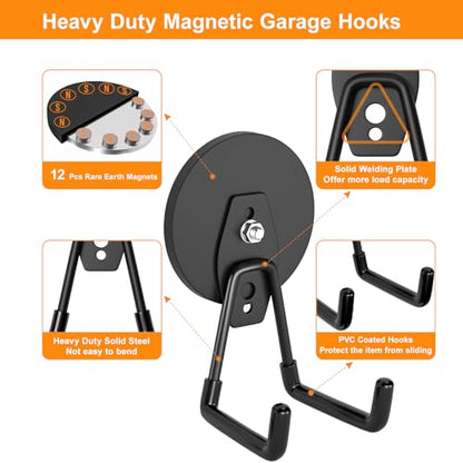 Strong Magnetic Hooks Heavy Duty (2 Count)