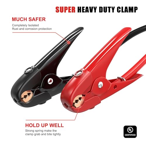 1 Gauge 30 Feet Heavy Duty Jumper Cables (30 Foot)