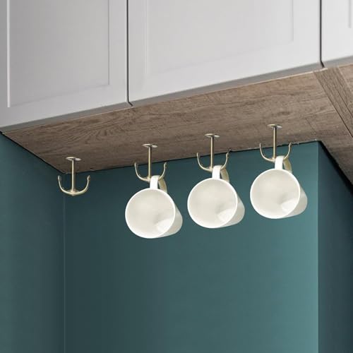 Anchor Two Prong Ceiling Hook for Closet Top Bathroom Kitchen Cabinet Garage Pack of 8 (8 Count)